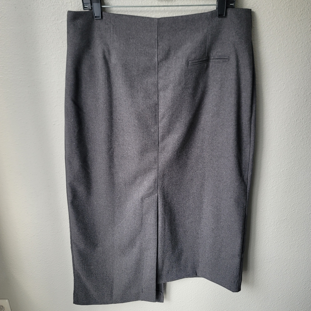 NEW Moon River Asymmetric Hem Maxi Skirt, Size Large*, Color Charcoal - Picture 8 of 12